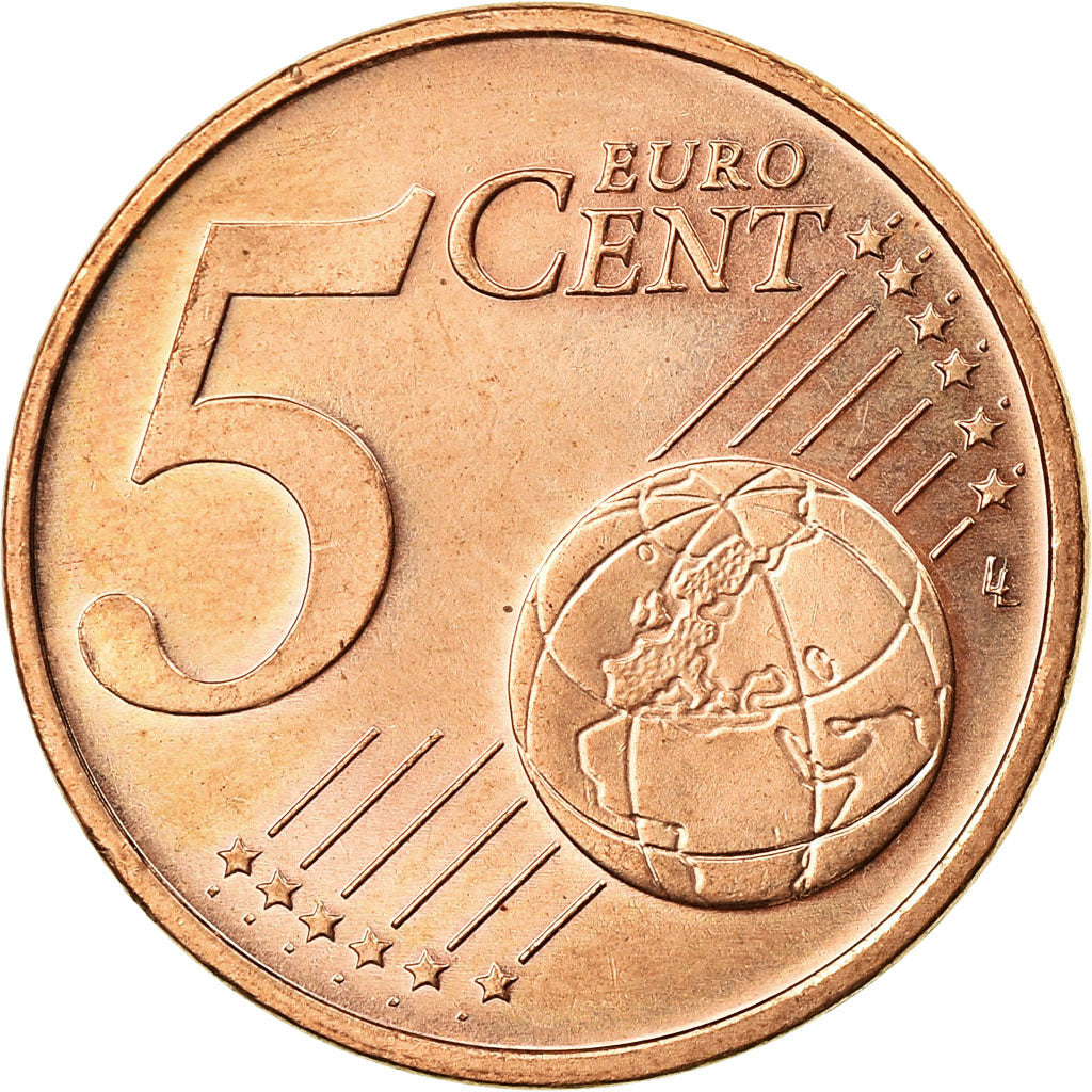 Letónia, 5 Euro Cent, 2014, AU(55-58), Aço Cromado a Cobre, KM:152
