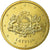 Łotwa, 50 Euro Cent, 2014, AU(55-58), Mosiądz, KM:155