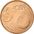 Grecia, 5 Euro Cent, 2002, EBC, Cobre chapado en acero, KM:183