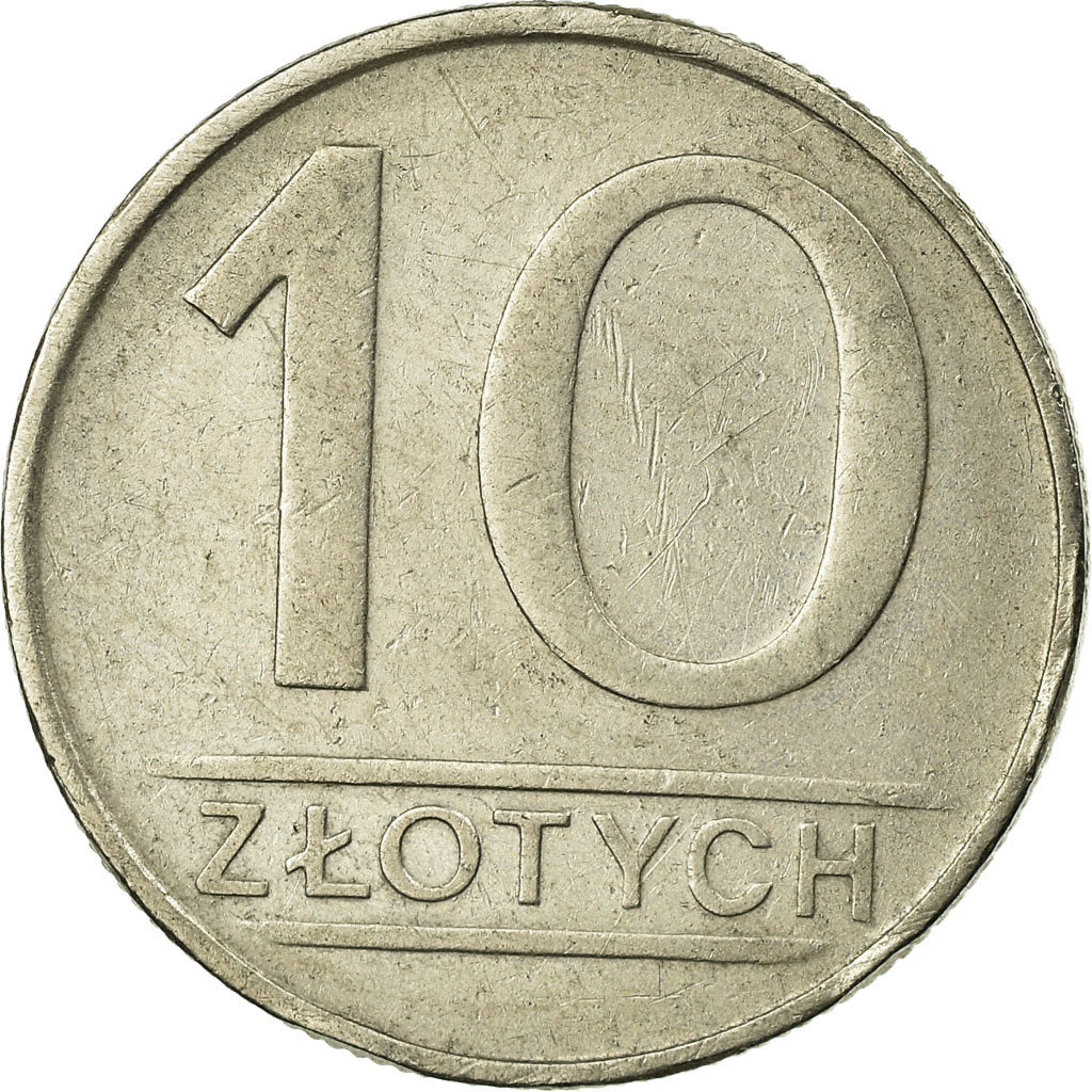Polónia, 10 Zlotych, 1986, EF(40-45), Cobre-níquel, KM:152.1