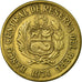 Coin, Peru, Sol, 1974, Lima, EF(40-45), Brass, KM:248
