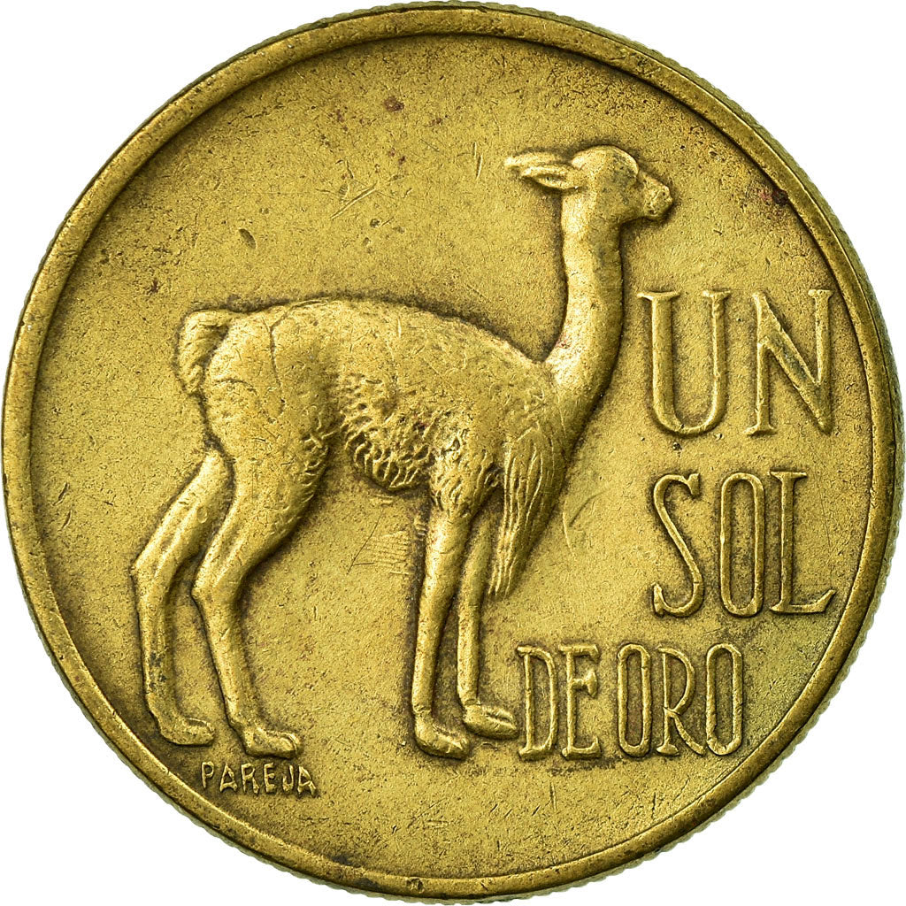 Coin, Peru, Sol, 1974, Lima, EF(40-45), Brass, KM:248