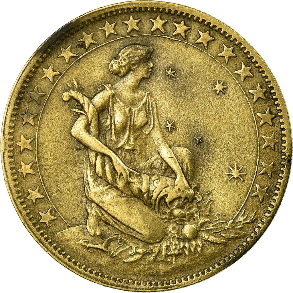 Munten, Brazilië, 1000 Reis, 1927, ZF, Aluminum-Bronze, KM:525