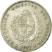 Moneta, Uruguay, Peso, 1917, MB+, Argento, KM:23