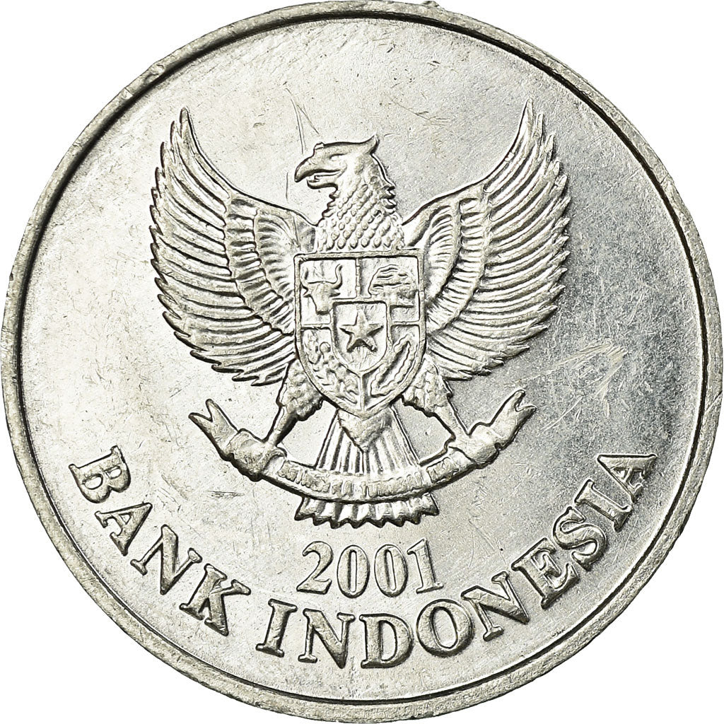 Moneta, Indonesia, 100 Rupiah, 2001, EF(40-45), Aluminium, KM:61