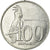 Moneta, Indonesia, 100 Rupiah, 2001, EF(40-45), Aluminium, KM:61