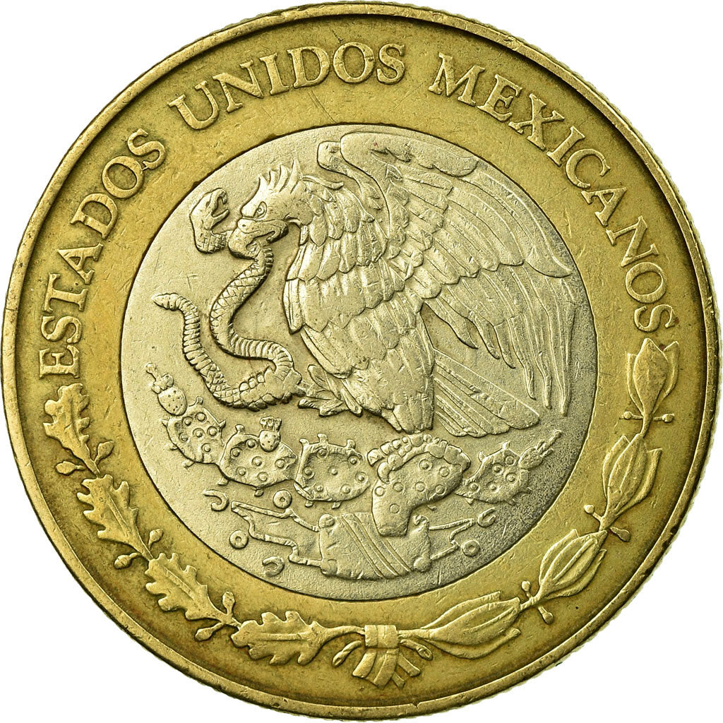 Moneta, Messico, 10 Pesos, 1998, Mexico City, BB, Bi-metallico, KM:616