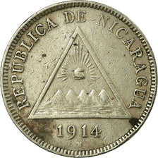 Coin, Nicaragua, 5 Centavos, 1914, Heaton, Birmingham, EF(40-45), Copper-nickel