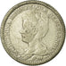 Coin, Netherlands, Wilhelmina I, 25 Cents, 1917, VF(30-35), Silver, KM:146