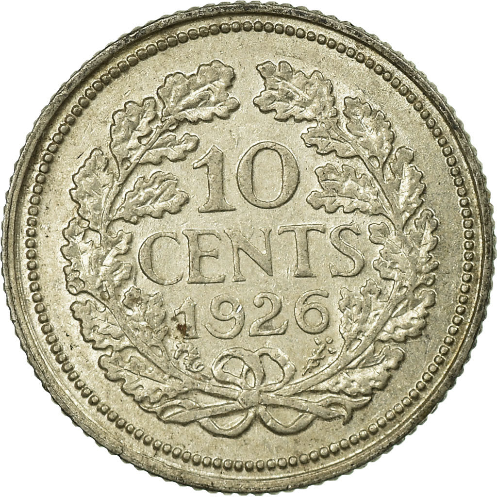 Monnaie, Pays-Bas, Wilhelmina I, 10 Cents, 1926, SUP, Argent, KM:163