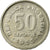 Moneta, Argentina, 50 Centavos, 1955, EF(40-45), Nikiel powlekany stalą, KM:49