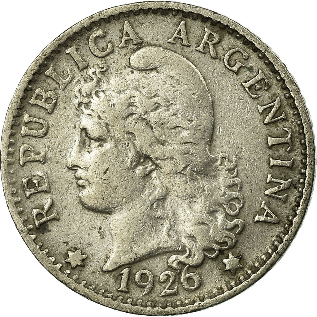 Coin, Argentina, 5 Centavos, 1926, VF(30-35), Copper-nickel, KM:34
