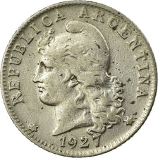Coin, Argentina, 20 Centavos, 1927, VF(30-35), Copper-nickel, KM:36