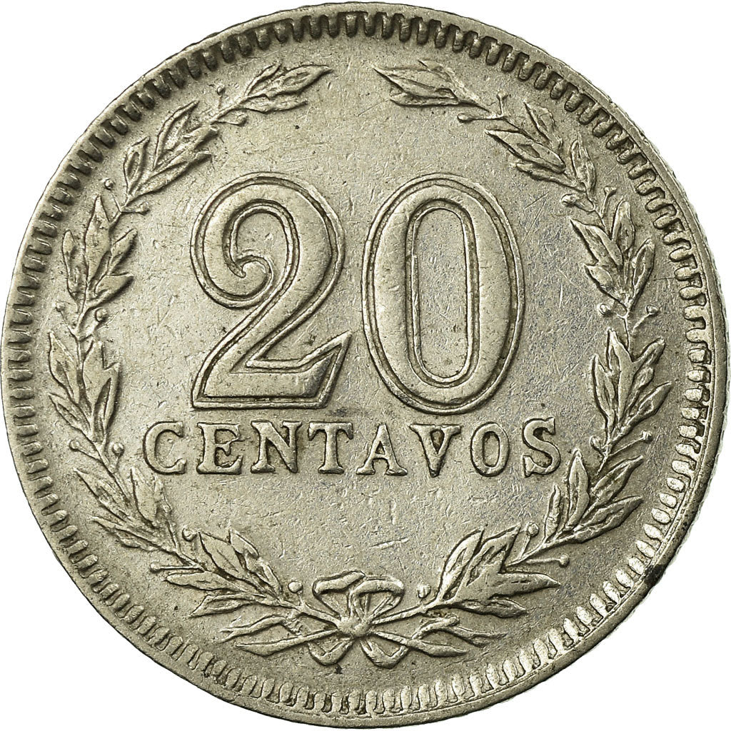Coin, Argentina, 20 Centavos, 1927, VF(30-35), Copper-nickel, KM:36