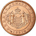 Monaco, Euro Cent, 2001, AU(55-58), Copper Plated Steel, KM:167