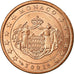Monaco, 5 Euro Cent, 2001, AU(55-58), Copper Plated Steel, KM:169