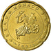 Monaco, 20 Euro Cent, 2001, VZ, Messing, KM:171