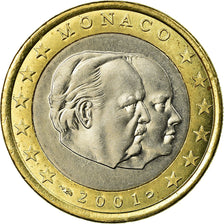 Monaco, Euro, 2001, UNZ, Bi-Metallic, KM:173