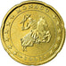 Monaco, 20 Euro Cent, 2002, AU(55-58), Brass, KM:171