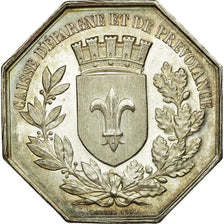 France, Token, Savings Bank, MS(60-62), Silver, Jacqmin:40