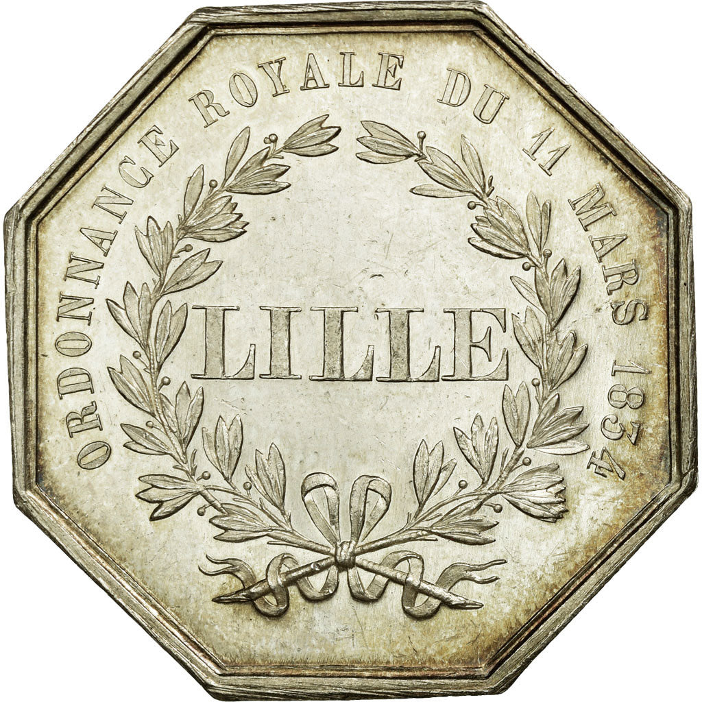 France, Token, Savings Bank, MS(60-62), Silver, Jacqmin:40