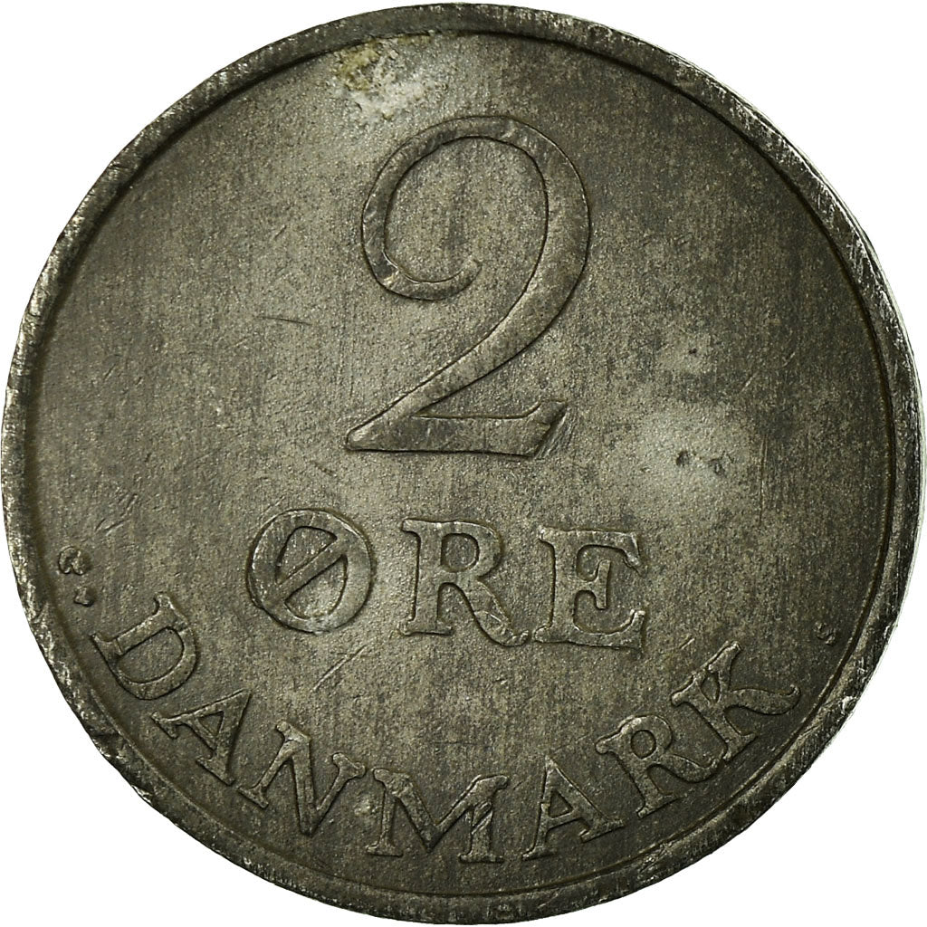 Coin, Denmark, Frederik IX, 2 Öre, 1966, Copenhagen, VF(30-35), Zinc, KM:840.2