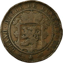 Coin, Luxembourg, William III, 10 Centimes, 1870, Utrecht, VF(30-35), Bronze