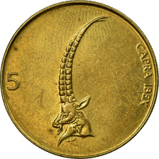 Moneta, Slovenia, 5 Tolarjev, 1995, BB, Nichel-ottone, KM:6