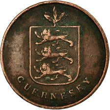 Coin, Guernsey, Double, 1830, Heaton, VF(30-35), Copper, KM:1