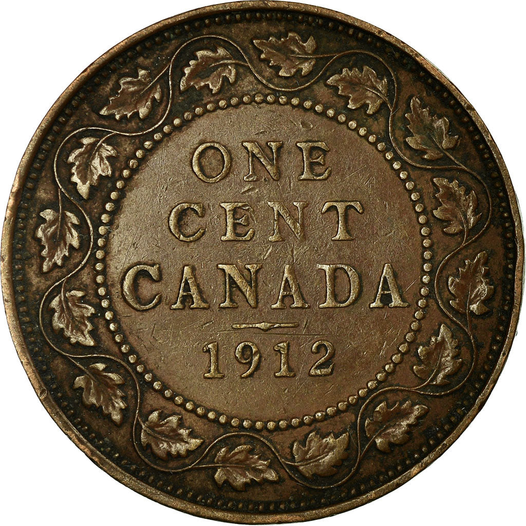 Coin, Canada, George V, Cent, 1912, Royal Canadian Mint, Ottawa, EF(40-45)