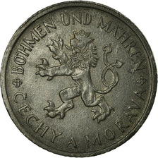 Coin, BOHEMIA & MORAVIA, Koruna, 1942, EF(40-45), Zinc, KM:4