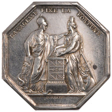 France, Bank, Token, AU(55-58), Silver, 23.34