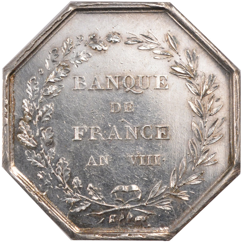 France, Bank, Token, AU(55-58), Silver, 23.34