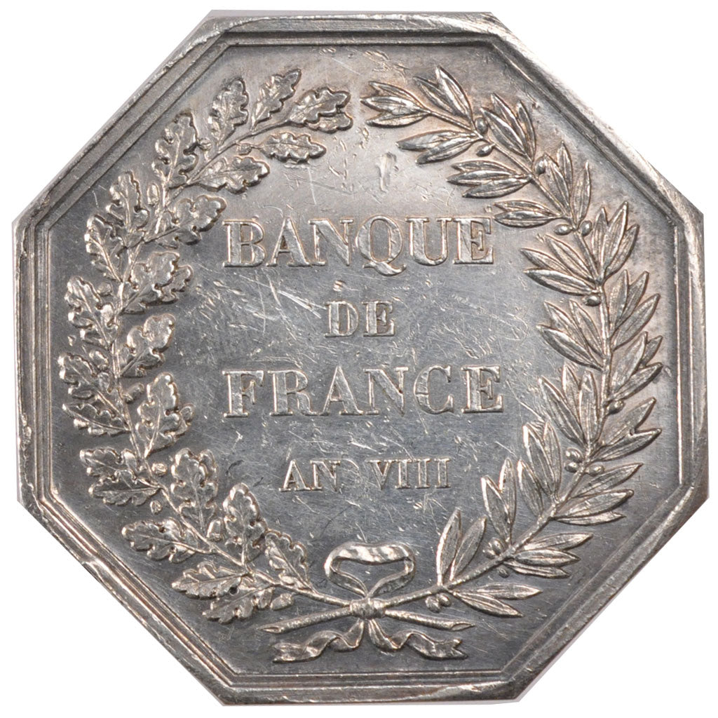 France, Bank, Token, AU(55-58), Silver, 24.46