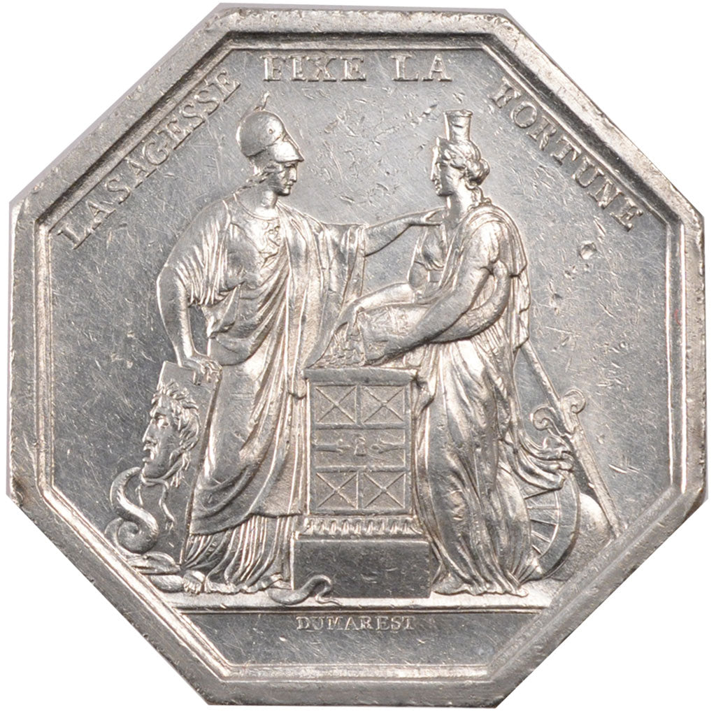 France, Bank, Token, AU(55-58), Silver, 23.80