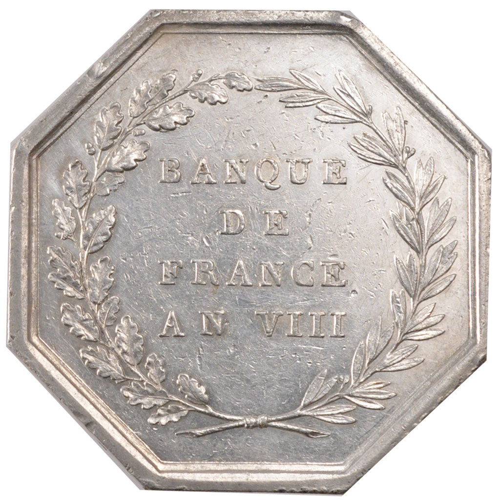 France, Bank, Token, AU(55-58), Silver, 23.80