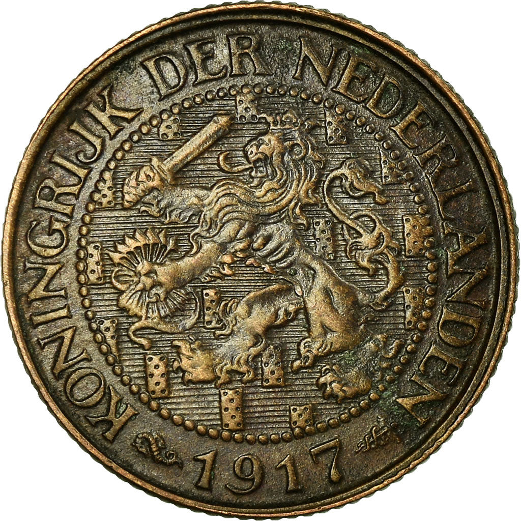 Münze, Niederlande, Wilhelmina I, Cent, 1917, S+, Bronze, KM:152
