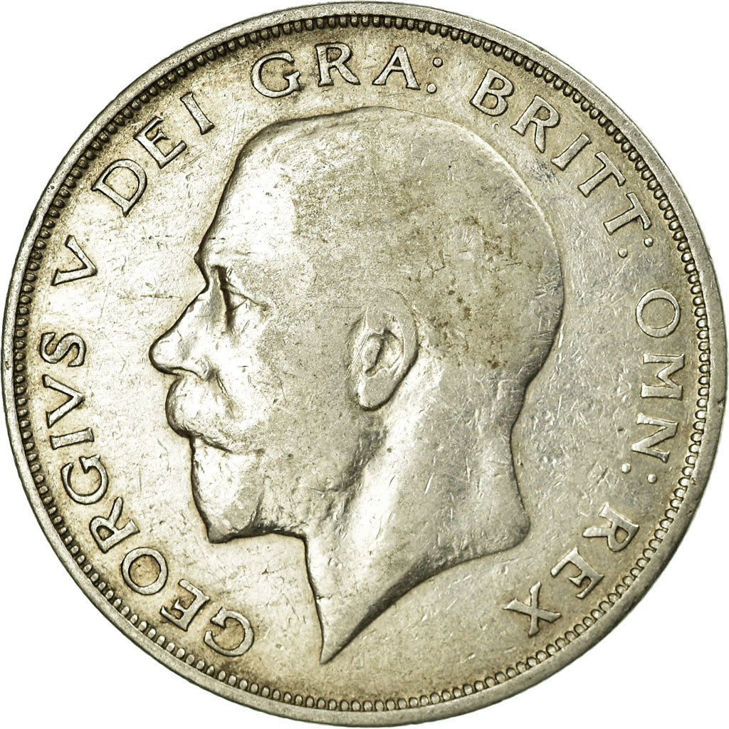 Coin, Great Britain, George V, 1/2 Crown, 1920, VF(30-35), Silver, KM:818.1a