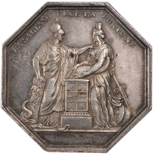 France, Bank, Token, AU(55-58), Silver, 24.98