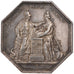France, Bank, Token, AU(55-58), Silver, 24.98