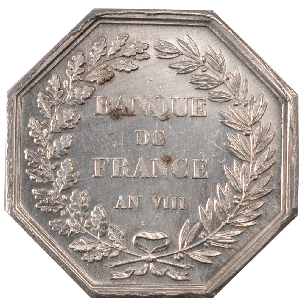 France, Bank, Token, AU(55-58), Silver, 26.34