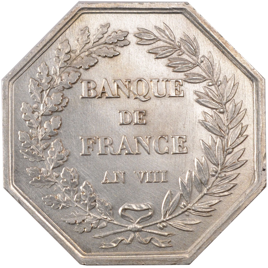 France, Bank, Token, AU(55-58), Silver, 24.72