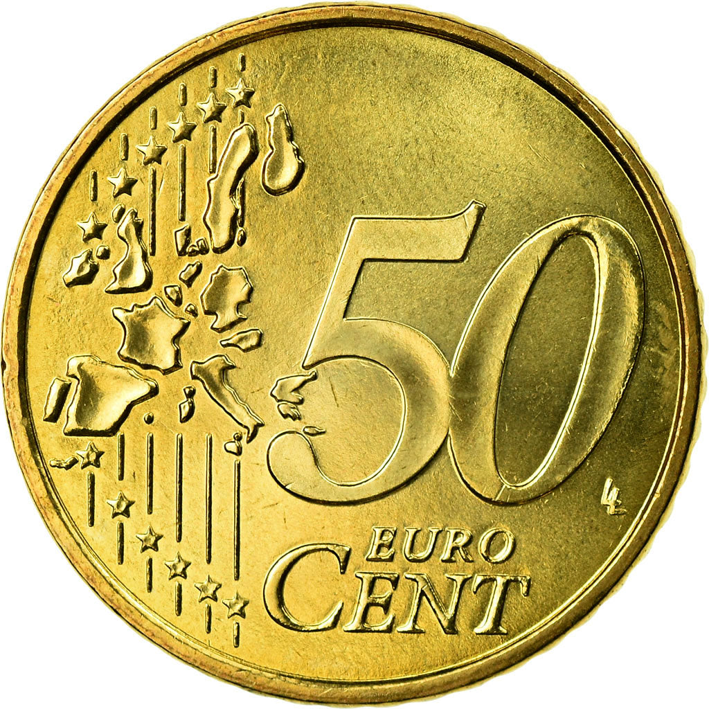 France, 50 Euro Cent, 2006, MS(63), Brass, KM:1287