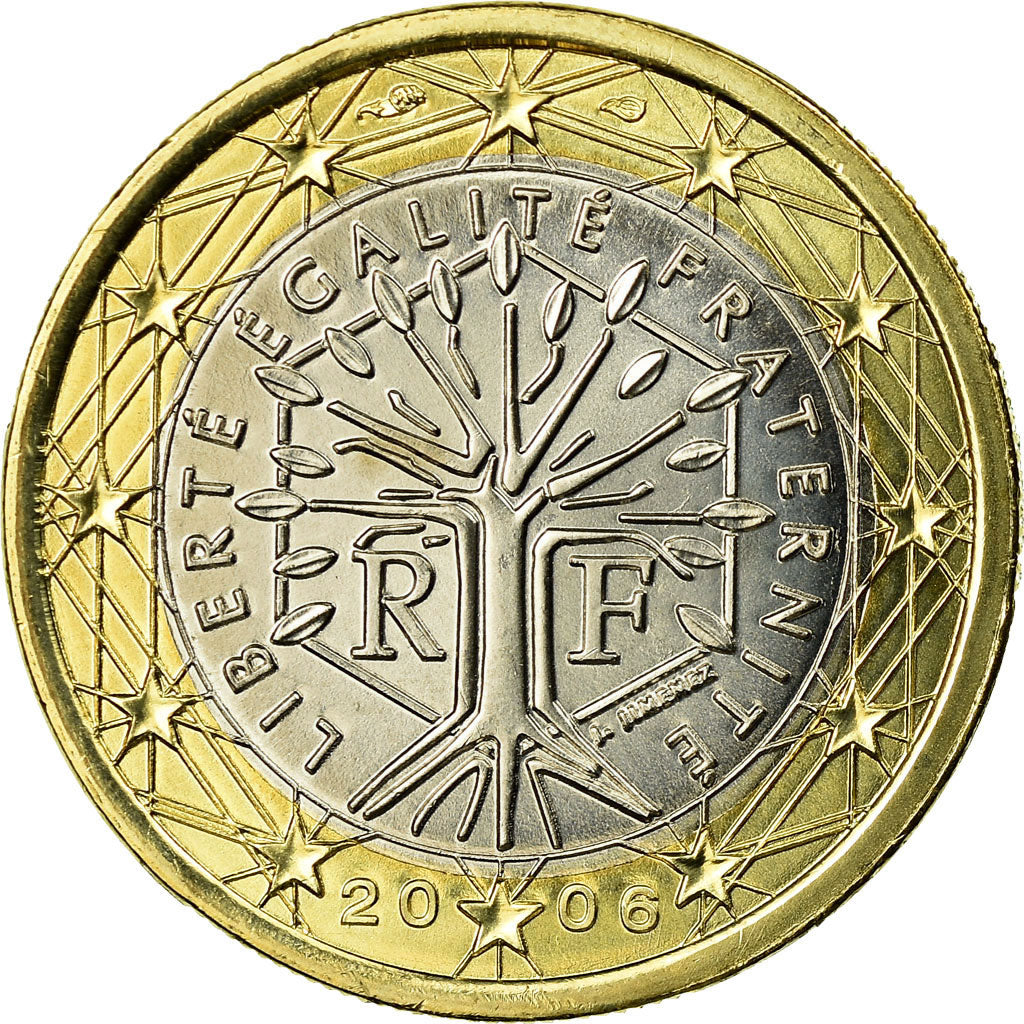 France, Euro, 2008, MS(63), Bi-Metallic, KM:1413
