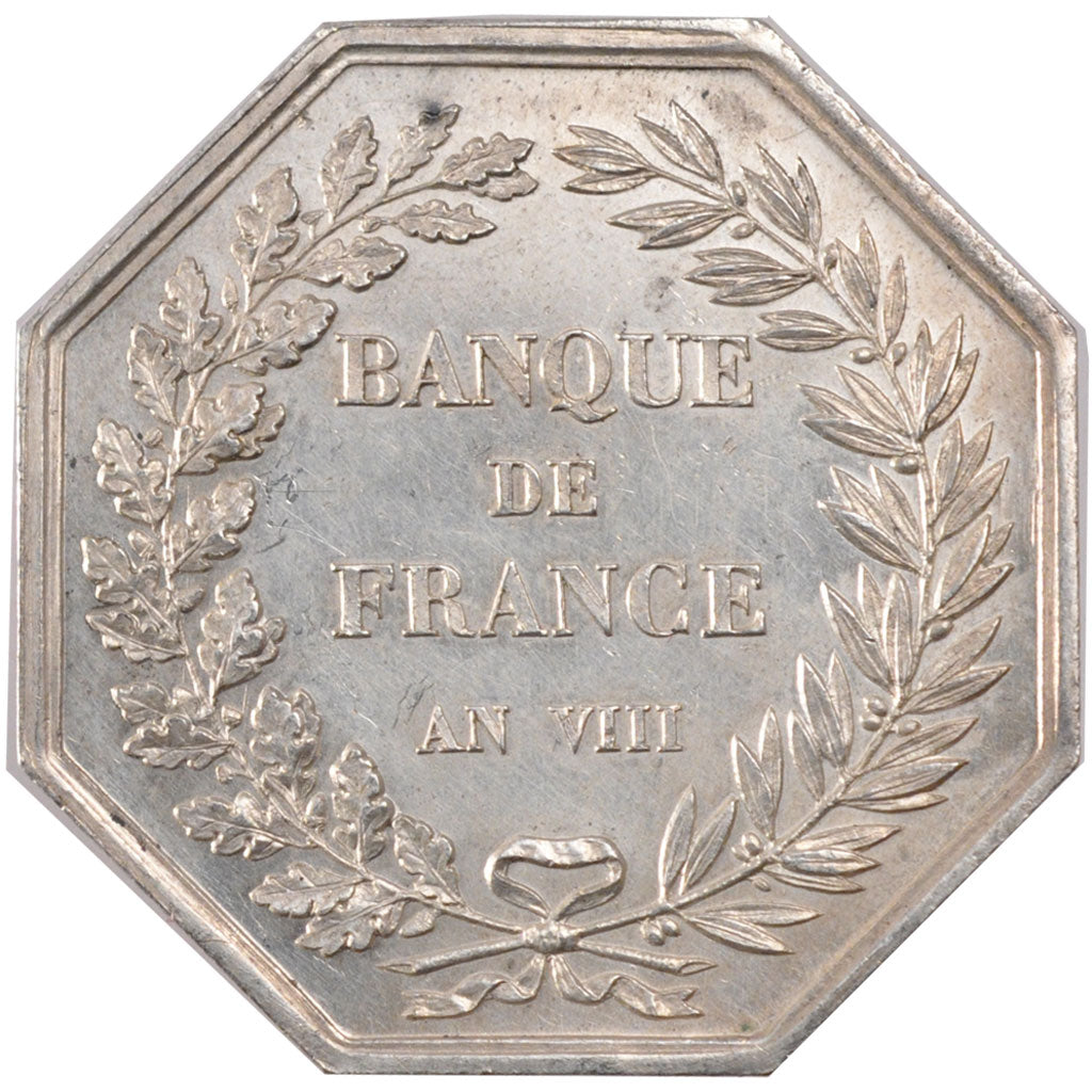 France, Bank, Token, AU(55-58), Silver, 24.70