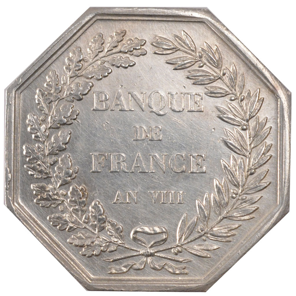 France, Bank, Token, AU(55-58), Silver, 24.64
