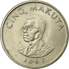 Coin, CONGO, DEMOCRATIC REPUBLIC, 5 Makuta, 1967, Paris, EF(40-45)
