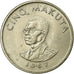 Coin, CONGO, DEMOCRATIC REPUBLIC, 5 Makuta, 1967, Paris, EF(40-45)