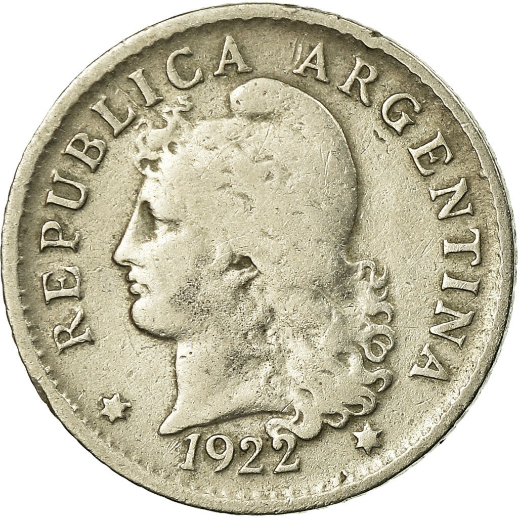 Münze, Argentinien, 5 Centavos, 1922, S+, Copper-nickel, KM:34