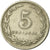 Moneta, Argentina, 5 Centavos, 1922, MB+, Rame-nichel, KM:34